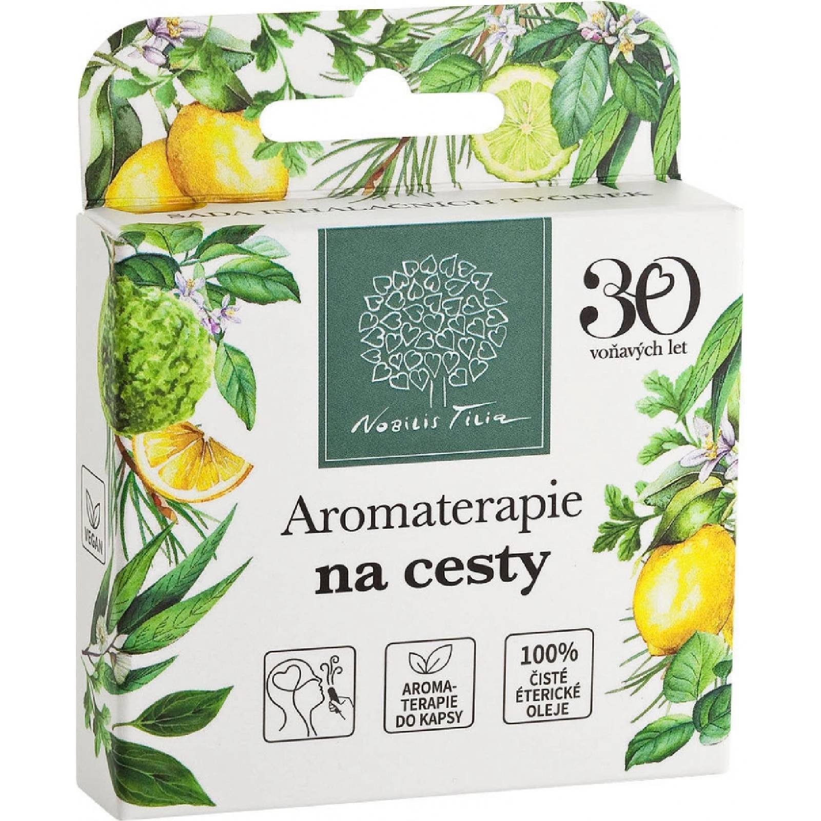 Nobilis Tilia Inhalační tyčinky Aromaterapie na cesty 4 ks